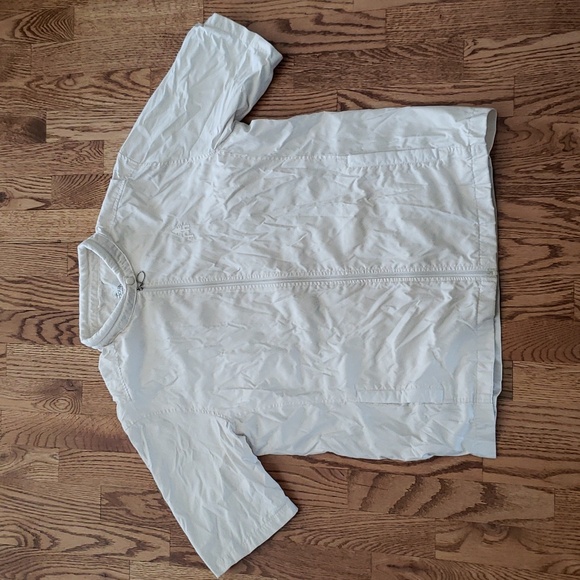 Antigua Jackets & Blazers - (M) Antigua Neutral Short Sleeve Jacket Gorpcore Hiking Nordic